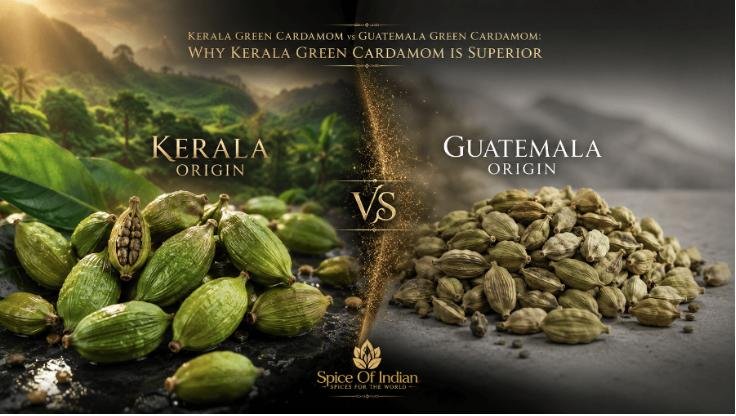 Kerala Green Cardamom vs Guatemala Green Cardamom: Why Kerala Green Cardamom is Superior