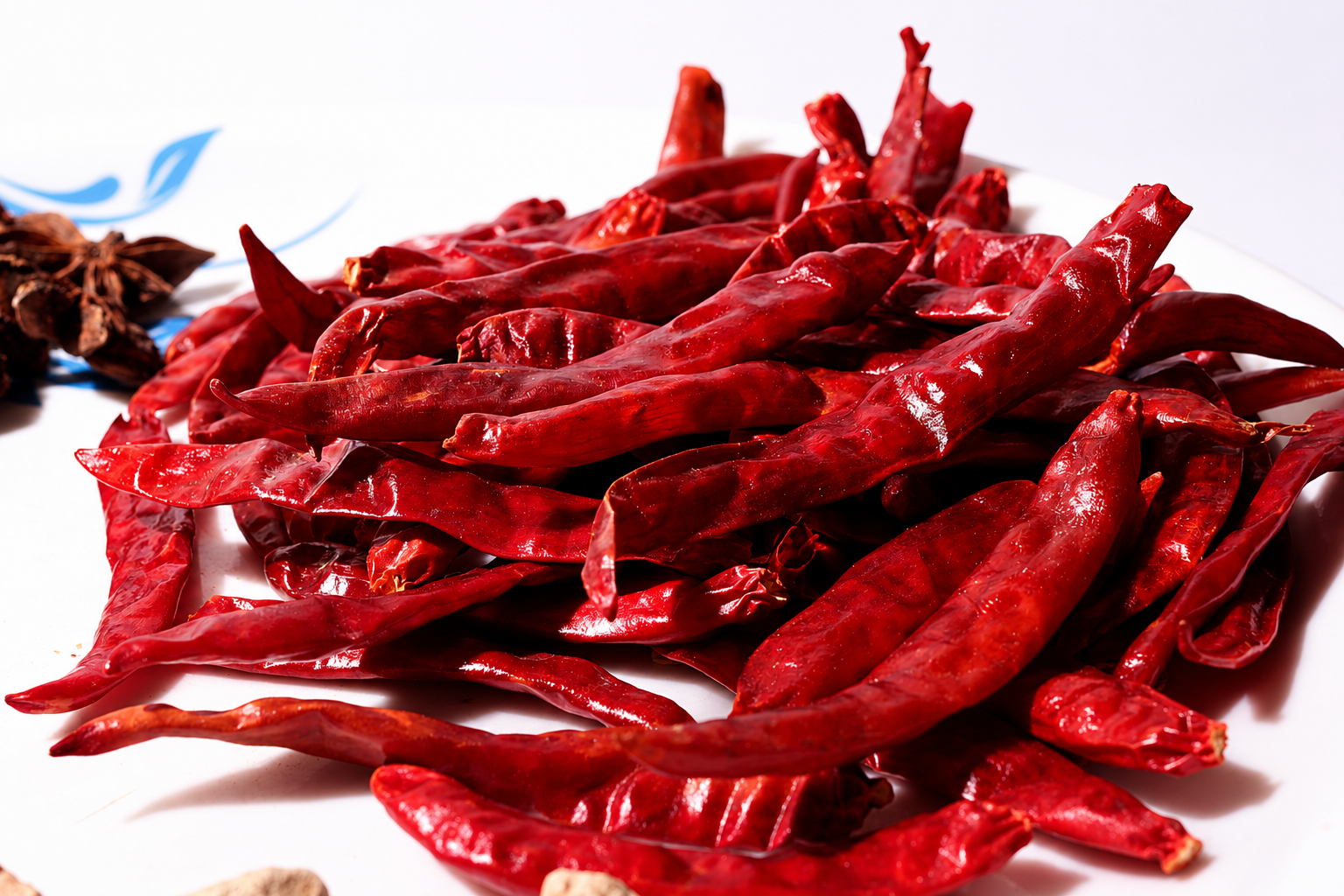 Red chilli powder in a white bowl