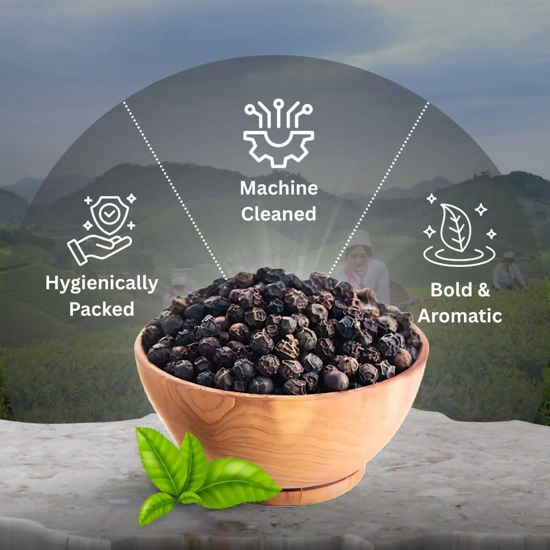 Kerala Premium Quality Black Pepper | 100% Natural | Rich Authentic Flavor