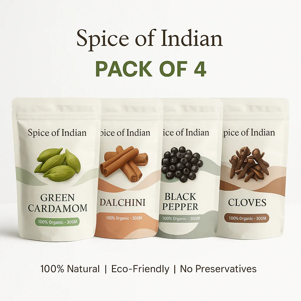4-in-1 Organic Spice Combo | 50g Each | 100% Natural