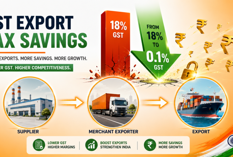 GST Concessional Rate for Merchant Exporters:
