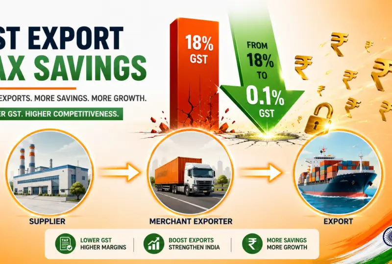 GST Concessional Rate for Merchant Exporters: